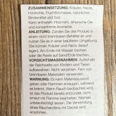 Räucherung - Reine Kräuter - Smudge Bombs - 7 Chakras Sagrada Madre Premium - ca.58g