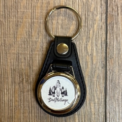 Schlüsselanhänger - McO - Metall & Kunstleder inkl. Einkaufswagenchip - Motiv Bad Wildungen Schneewittchen