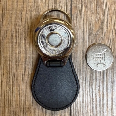 Schlüsselanhänger - McO - Metall & Kunstleder inkl. Einkaufswagenchip - Motiv Bad Wildungen Highlights