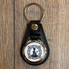 Schlüsselanhänger - McO - Metall & Kunstleder inkl. Einkaufswagenchip - Motiv Bad Wildungen Schneewittchen 2