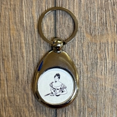 Schlüsselanhänger - McO - Metall inkl. Einkaufswagenchip - Motiv Bad Wildungen Margaretha von Waldeck