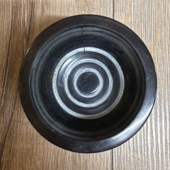 Räucherschale - Speckstein schwarz OM - 10cm x 6cm