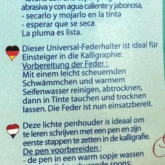 Schreibzeug - Schreibfeder/ Federhalter inkl. Feder - Caligraphie - Aladine