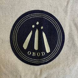 Umhängetasche mit Aufnäher - OBOD AWEN - Barde - blau - Exklusiv für OBOD Mitglieder