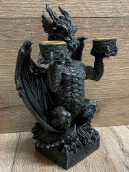 Kerzenständer - Drache als Kerzenhalter für 2 Kerzen