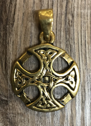 Anhänger - Amulett - Keltisches Kreuz I - goldfarben - Ausverkauf