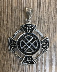 Anhänger - Amulett - Keltisches Kreuz II mit keltischem Knoten