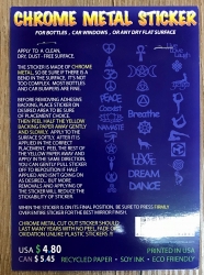 Chrome Aufkleber - Coexist