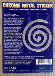 Chrome Aufkleber - Spirale