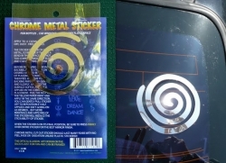 Chrome Aufkleber - Spirale