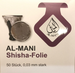 Shisha - Alufolie Al-Mani XXL 50 Stück - extra dick