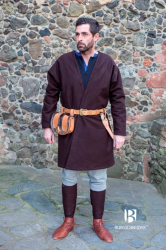 Mantel - BS Klappenrock Loki Wolle - braun