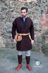 Mantel - BS Klappenrock Loki Wolle - braun