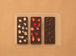 Schokolade - Gussform No.5 - 3 dünne Tafeln mit Widmung - Ausverkauf