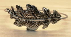 Armband - Eichenblatt Zinklegierung 6cm Durchmesser - altsilber