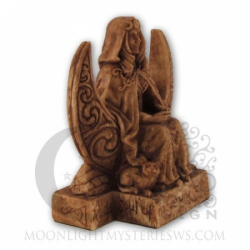 Statue - Mondgöttin klein - Moon Goddess small - Holzoptik - Dekoration - Ritualbedarf