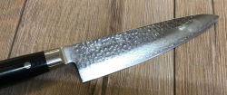 YAXELL Küchenmesser - ZEN Serie - Kochmesser, 21cm - Damast 37 Lagen - Griff aus Leinenmicarta in Holzoptik