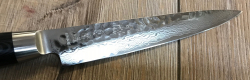 YAXELL Küchenmesser - ZEN Serie - Fleisch-Messer - Damast 37 Lagen - Griff aus Leinenmicarta in Holzoptik