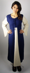 Kleid LC - 4048 Kleid Trompetenärmel Baumwolle - verschiedene Farben