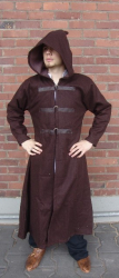 Mantel LC - 6040 Wollmantel mit Ärmeln, Kapuze und Schließen