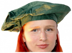 Kopfbedeckung LC - Barett/ Barrett aus Samt in verschiedenen Farben - unisex