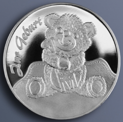 Fotomedaille - Dein Foto auf einer Medaille - 40mm - Feinsilberauflage - weitere Motive