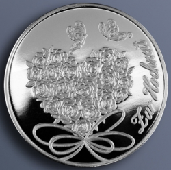 Fotomedaille - Dein Foto auf einer Medaille - 40mm - Feinsilberauflage - weitere Motive