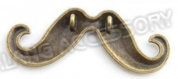 Anhänger - Charm - Bart Mustache - Farbe: Antik Bronze