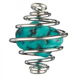 Edelstein - Zubehör - Metall Spirale - silberfarben- ab 2,50€