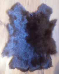 Felle - Kaninchen - gefärbt - dunkelbraun - ab 7,50€ pro Stück