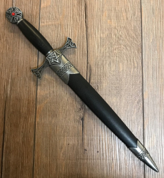 Waffen Deko - Dolch - Keltendolch mit Pentagramm - Länge 40cm