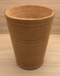 Würfelbecher aus Leder - 9cm